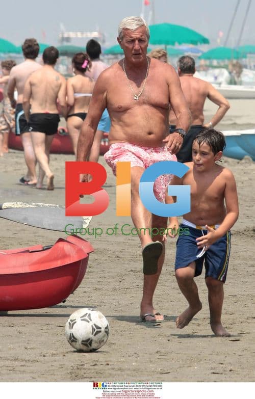 Marcello Lippi Relaxes on Italian Holiday