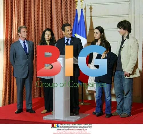 Sarkozy at Press Conference After Betancourt Rescue