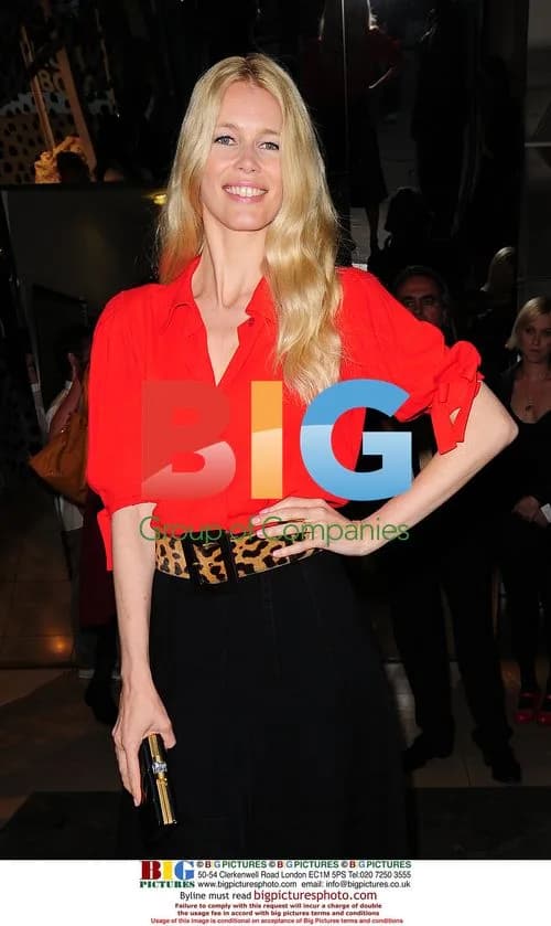 Claudia Schiffer at Yves Saint Laurent Store Opening
