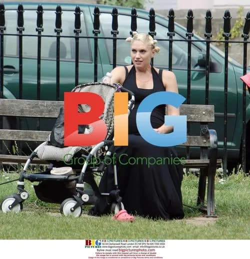 Pregnant Gwen Stefani out with son and nanny