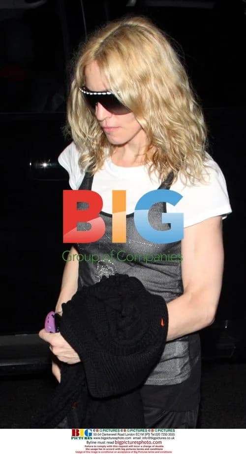 Madonna and son David Banda in NYC