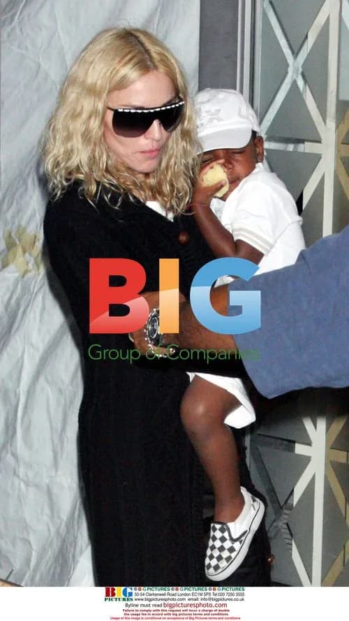 Madonna and son in New York