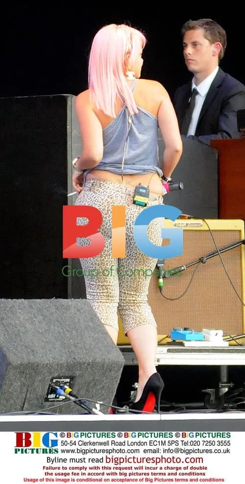 Lily Allen and Mark Ronson at O2 Wireless Festival 2008