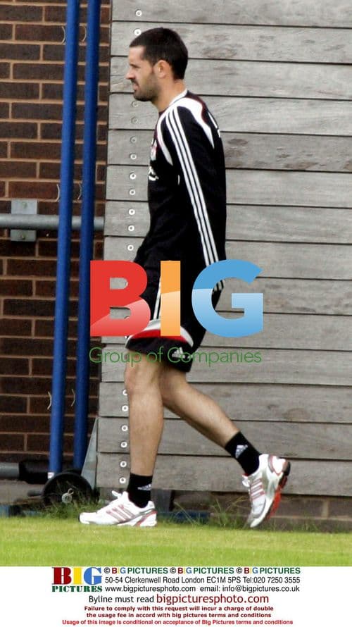 Footballer Scott Carson caught short during training