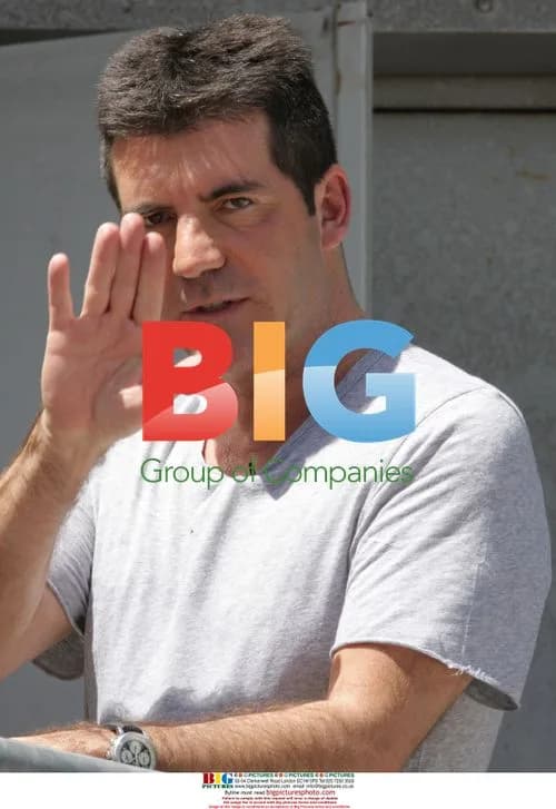 Simon Cowell on X Factor set in Cardiff