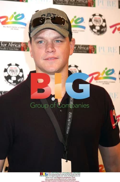Matt Damon at Ante Up For Africa Poker Benefit