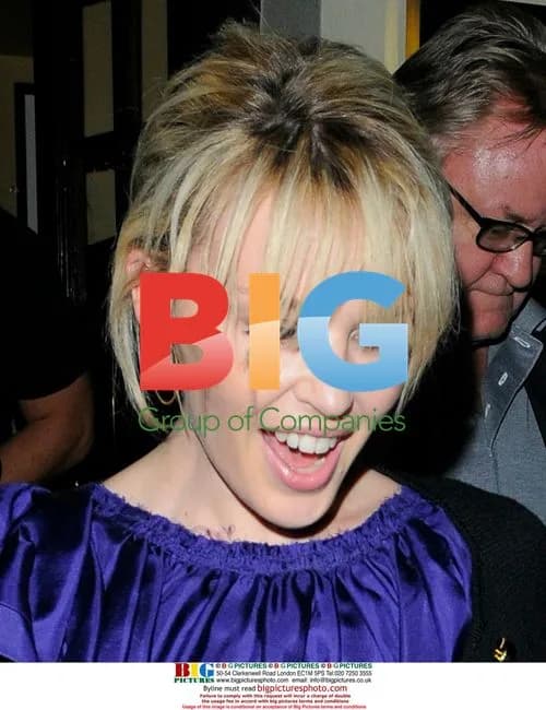 Kylie Minogue leaves London bar