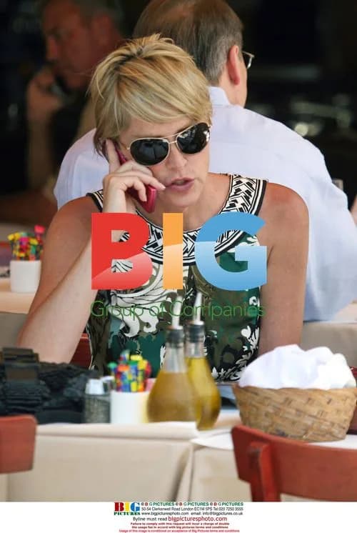 Sharon Stone Lunches with Friend