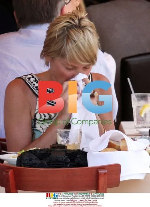 Sharon Stone Upset at Lunch