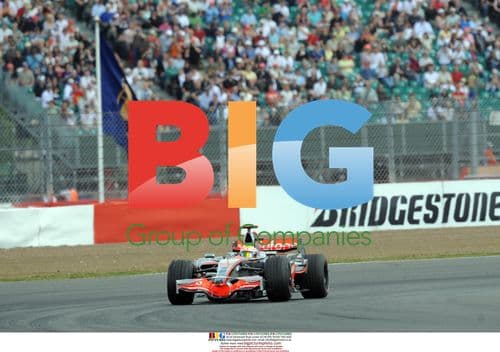 Lewis Hamilton at British GP Practice