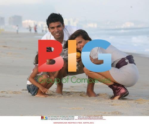 Eduardo da Silva and Family at Recreio Beach, Rio