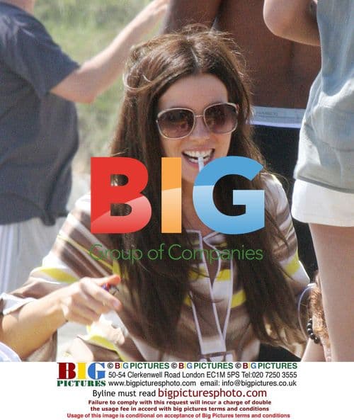 Kate Beckinsale, Len Wiseman, and Lilly at Dustin Hoffman's July 4th Party