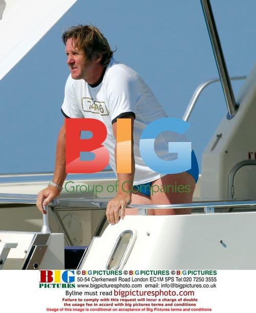 Bernard Schuster and pregnant girlfriend Elena in Ibiza