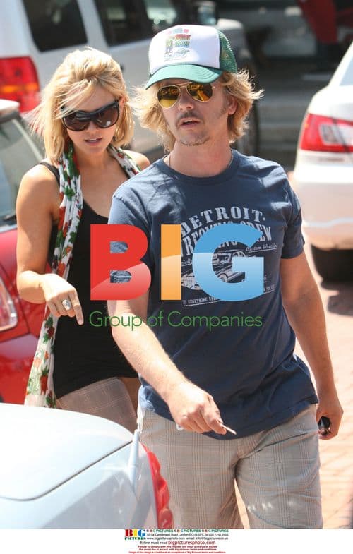 David Spade and woman in Malibu