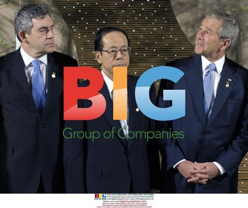 Bush, Fukuda and Brown at G8 Summit