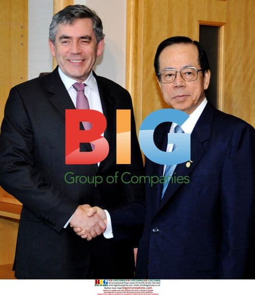 British PM Brown meets Japanese PM Fukuda