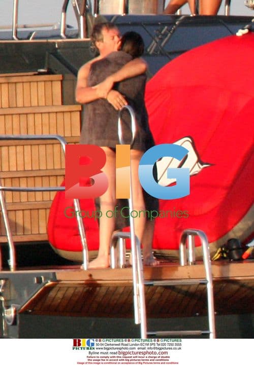 Cecilia Sarkozy & Husband on Yacht