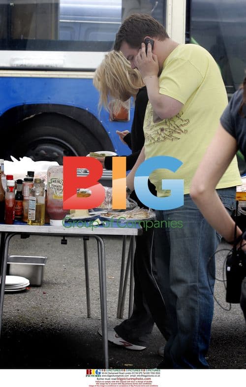 James Corden on Film Set