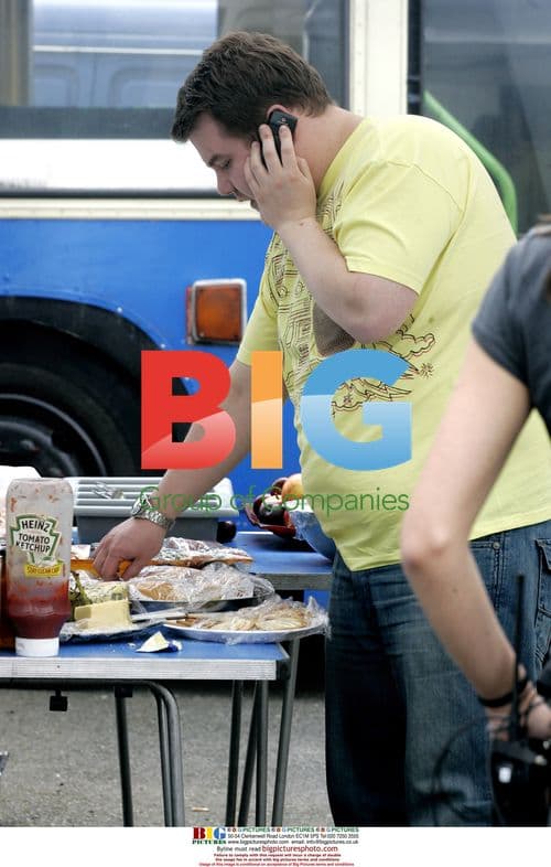 James Corden on Film Set