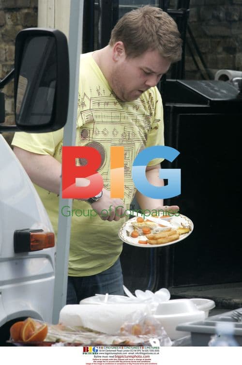 James Corden on Film Set