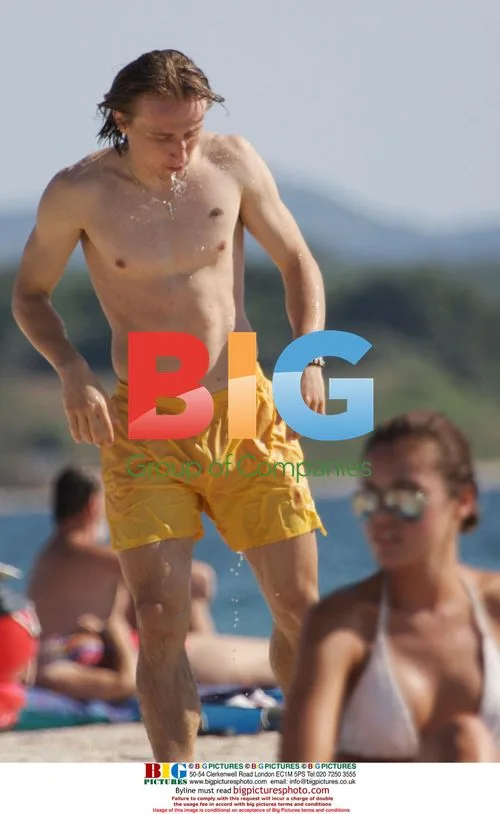 Luka Modric soaks up sun during Croatia beach holiday
