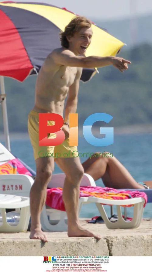 Luka Modric on beach holiday in Croatia