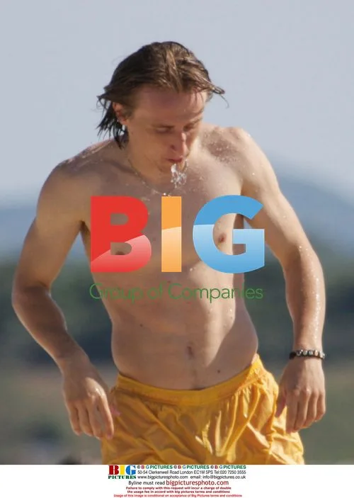 Luka Modric on Croatia beach holiday