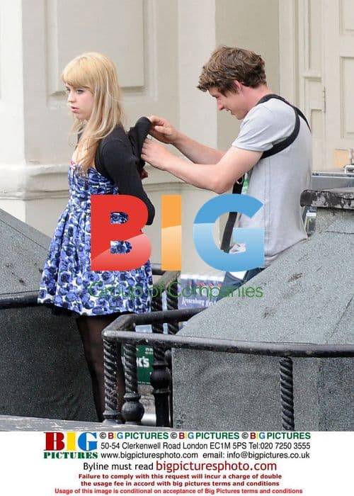 Peaches Geldof filming TV show on KOKO roof