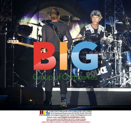 The Police performing live at Rock in Rio Madrid