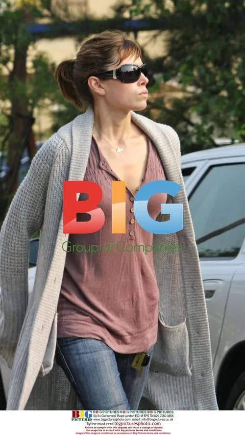 Jessica Biel's Dog Walk in Brentwood