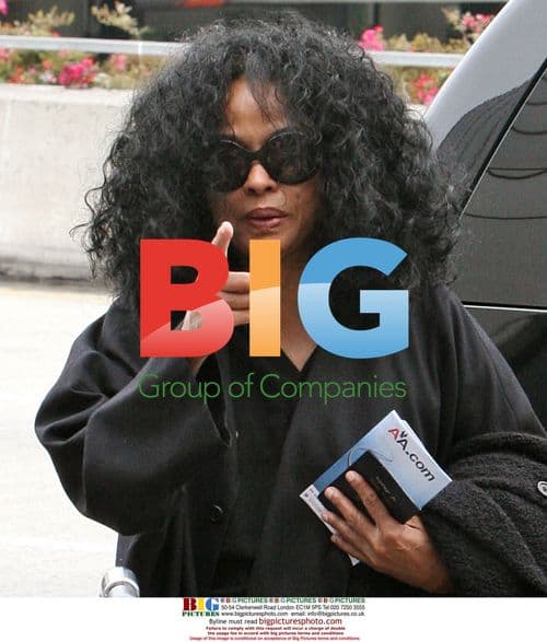 Diana Ross departing LAX