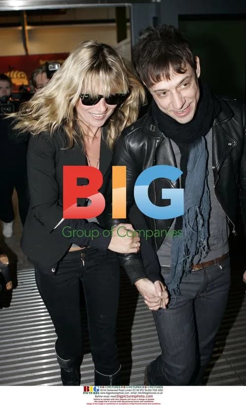 Kate Moss and Jamie Hince at Heathrow Airport
