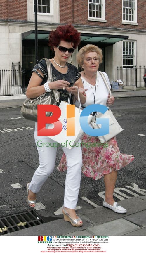 Rula Lenska out and about in London