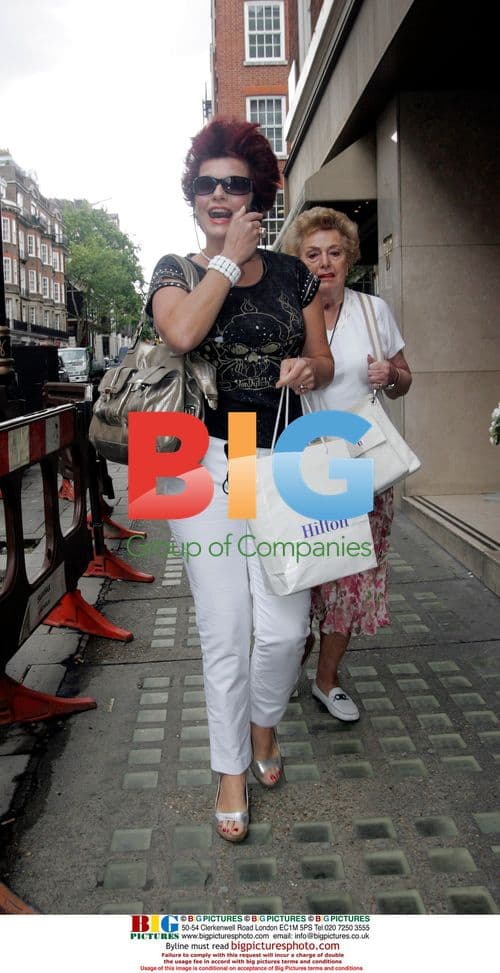 Actress Rula Lenska out in London