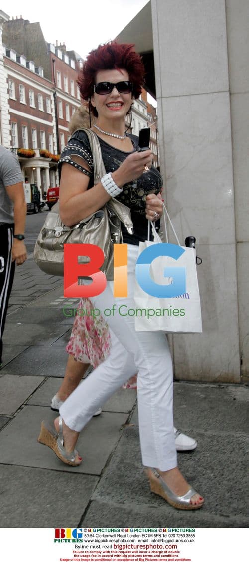 Rula Lenska out in London