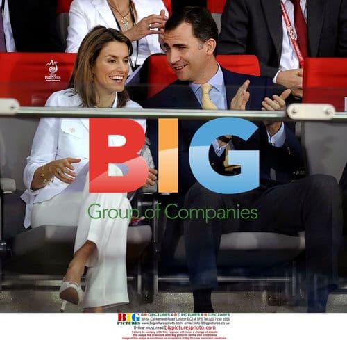 Spanish Royals Attend Spain vs Russia Soccer Match