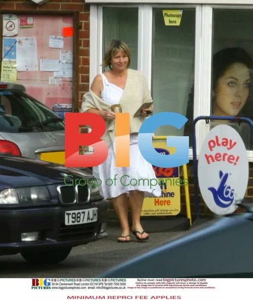 Fern Britton Shopping in Casual Attire