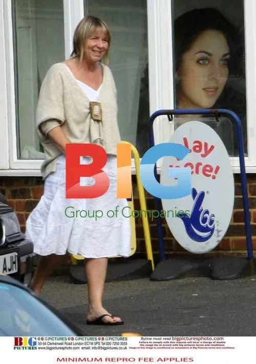 Fern Britton shopping in casual outfit