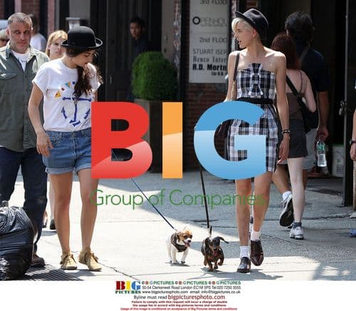 Agyness Deyn out with friends in Soho