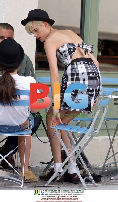 Agyness Deyn's punk style in Soho, NYC