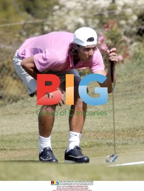 Rafa Nadal plays golf in Majorca