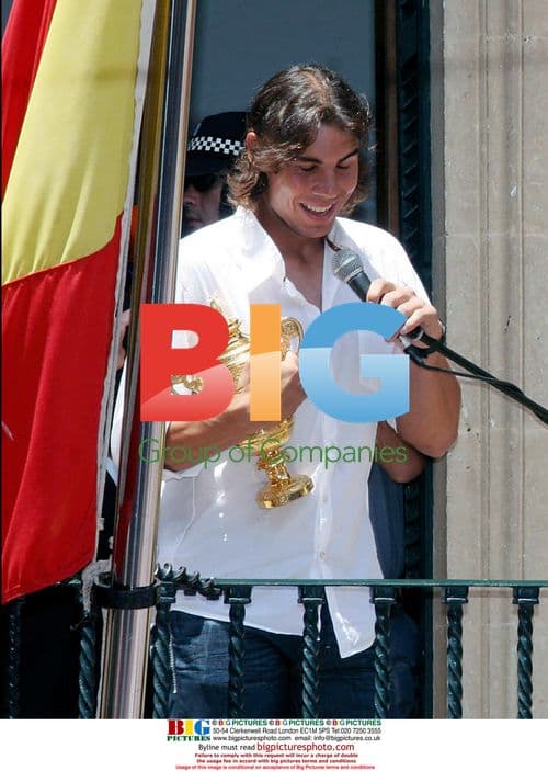 Rafael Nadal returns to hometown after Wimbledon win