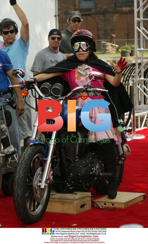 America Ferrera on Ugly Betty set