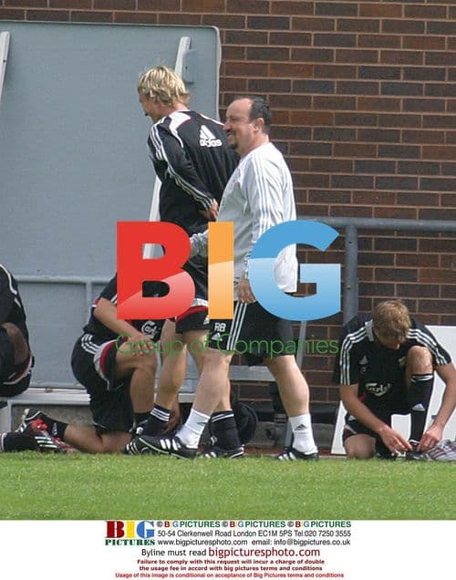 Liverpool players train in pre-season