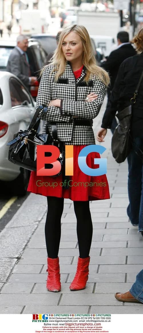 Ferne Cotton outside Claridges