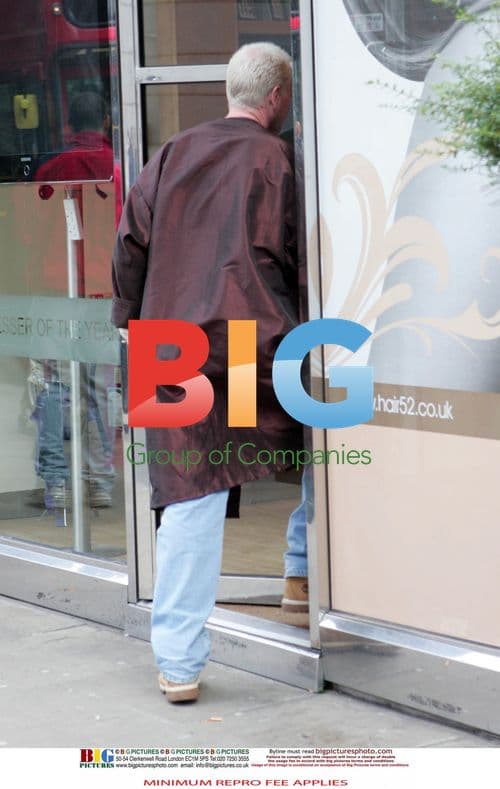 Paul Gascoigne Spotted at Salon