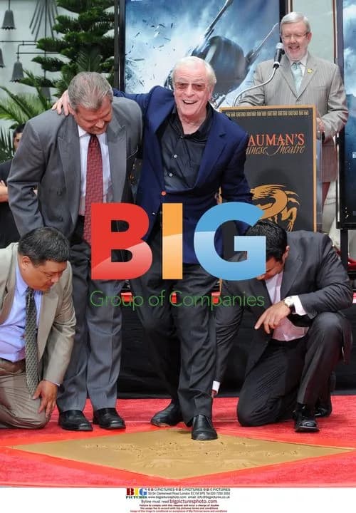 Sir Michael Caine Honored with Hand and Footprint Ceremony