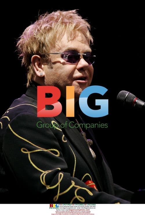 Elton John Performing in Concert