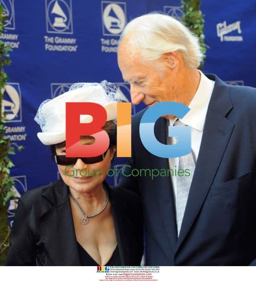 Yoko Ono and George Martin at Grammy Gala