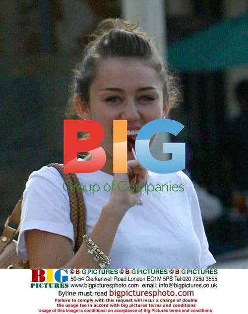 Miley Cyrus gets pampered during break from filming
